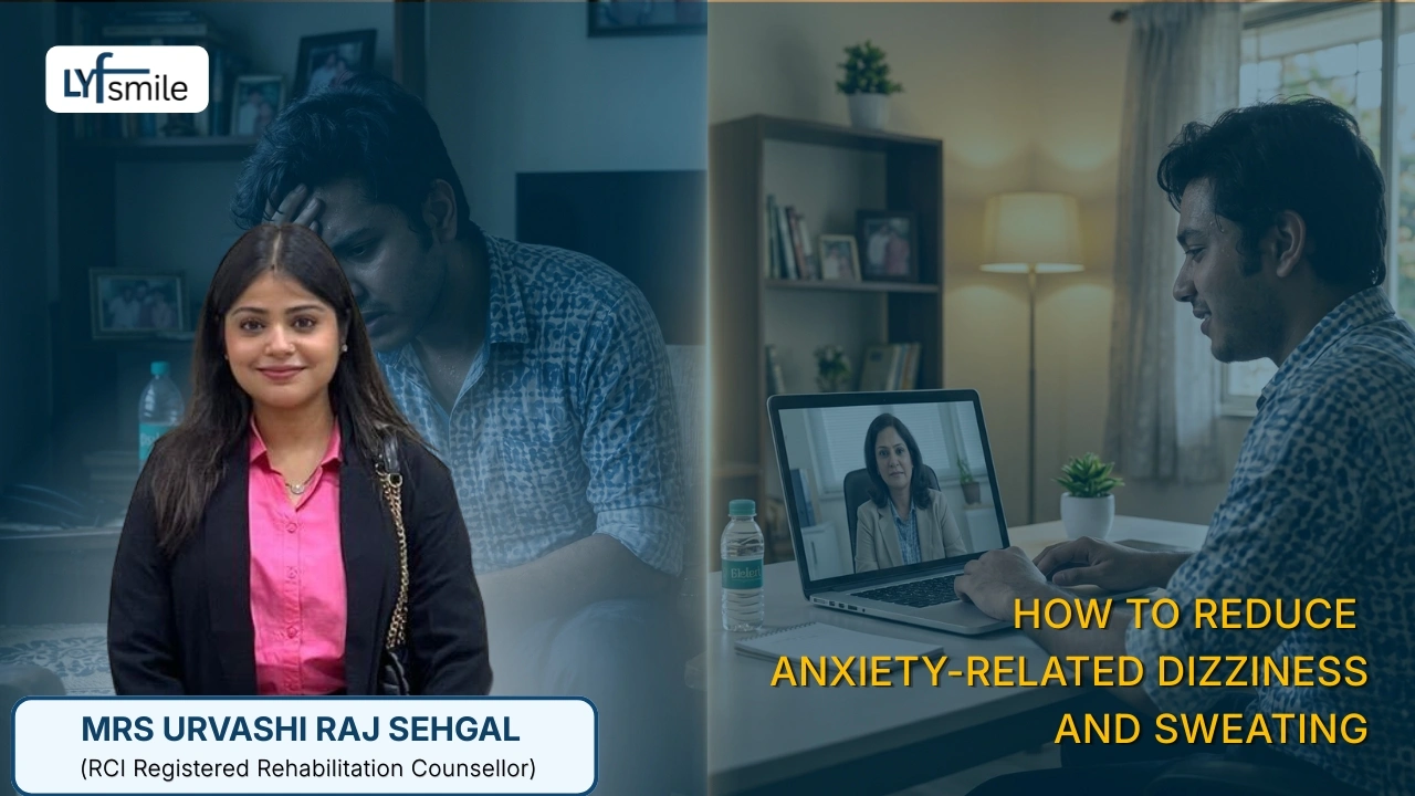 Tips to manage dizziness and sweating caused by anxiety
