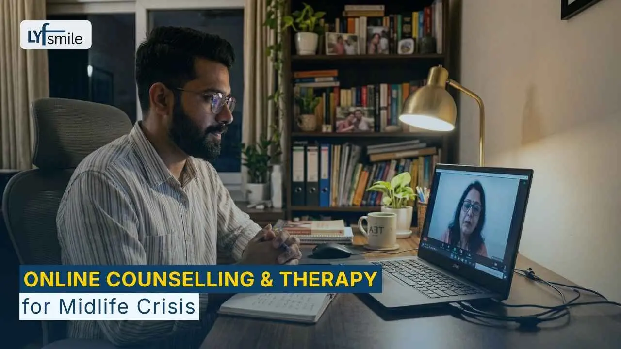 24/7 Online Counselling & therapy for Midlife Crisis