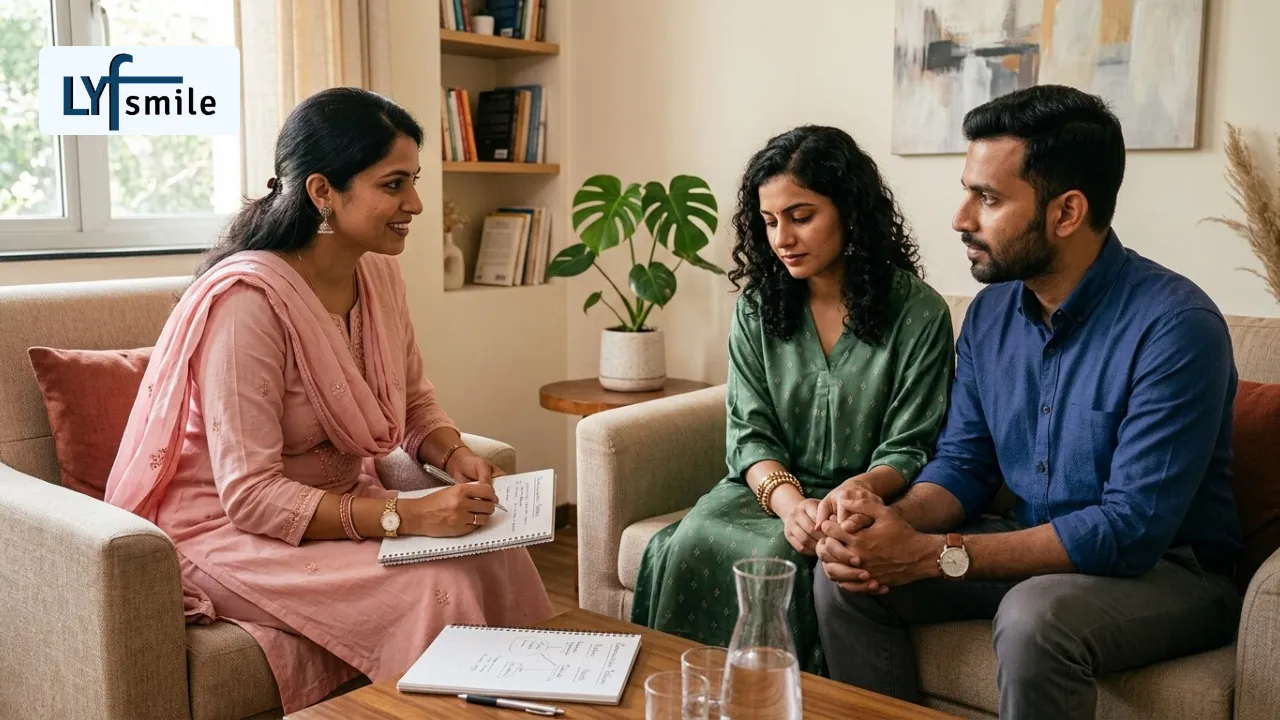 couple seeking couple counseling in India