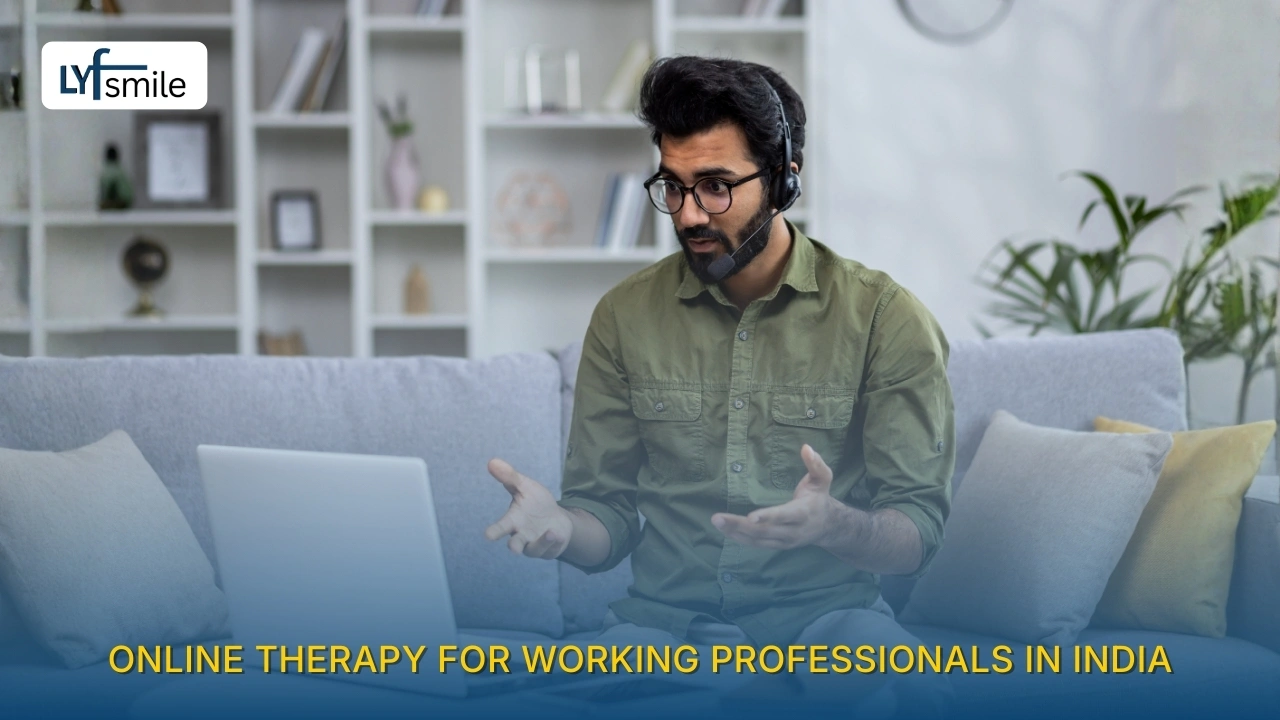Online therapy support for working professionals