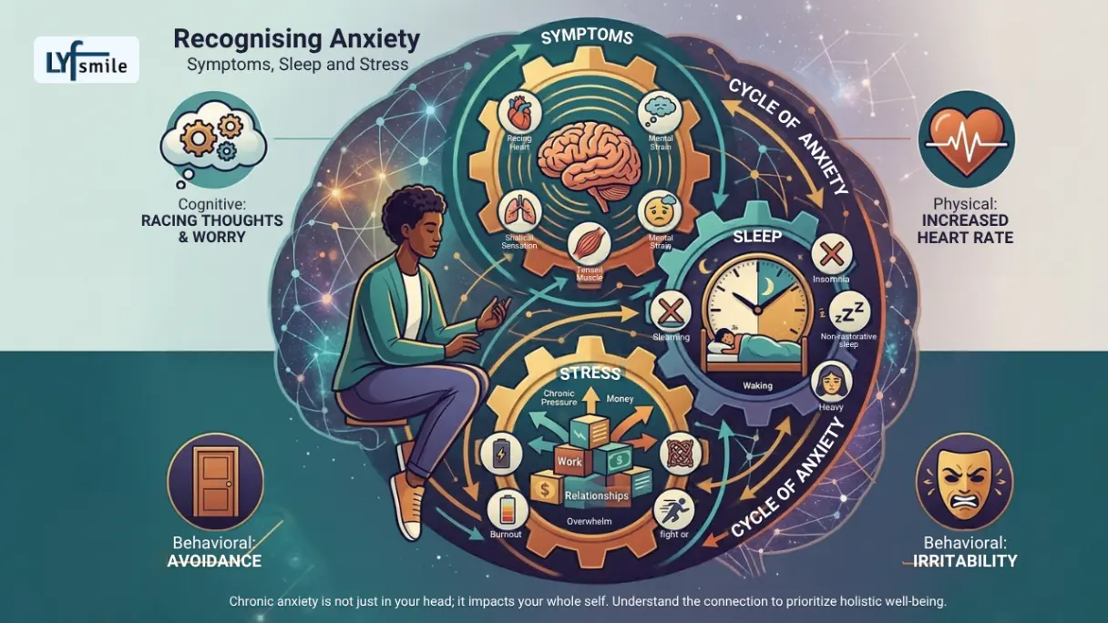 Symptoms, Sleep and Stress