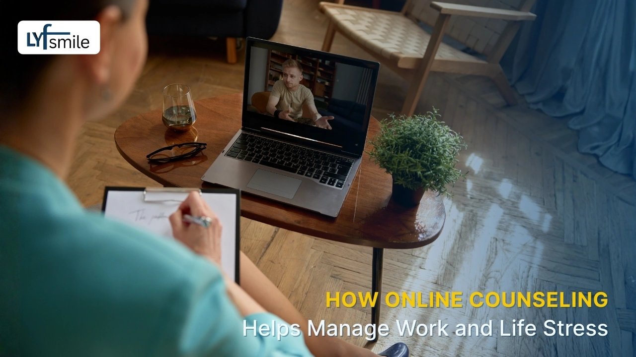 How online counseling helps manage work and life stress