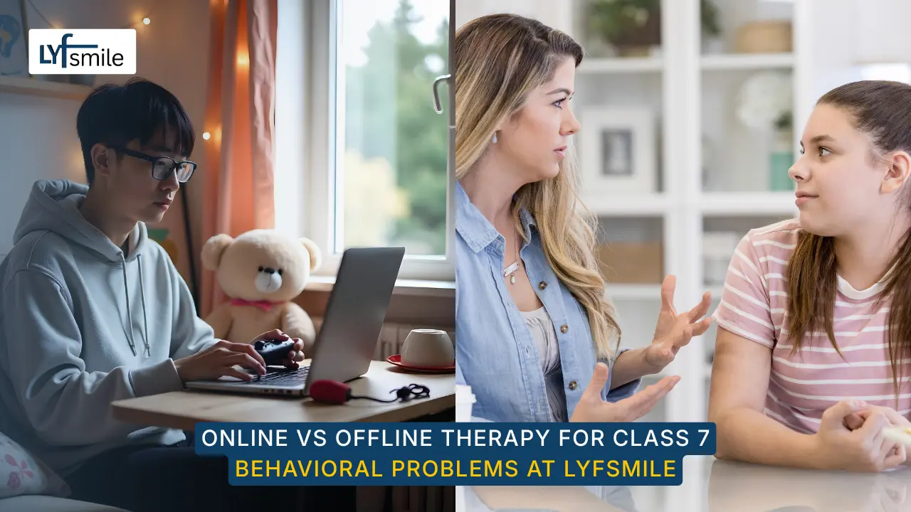 Comparison of online and in-person therapy sessions for adolescent behavioral support at Lyfsmile
