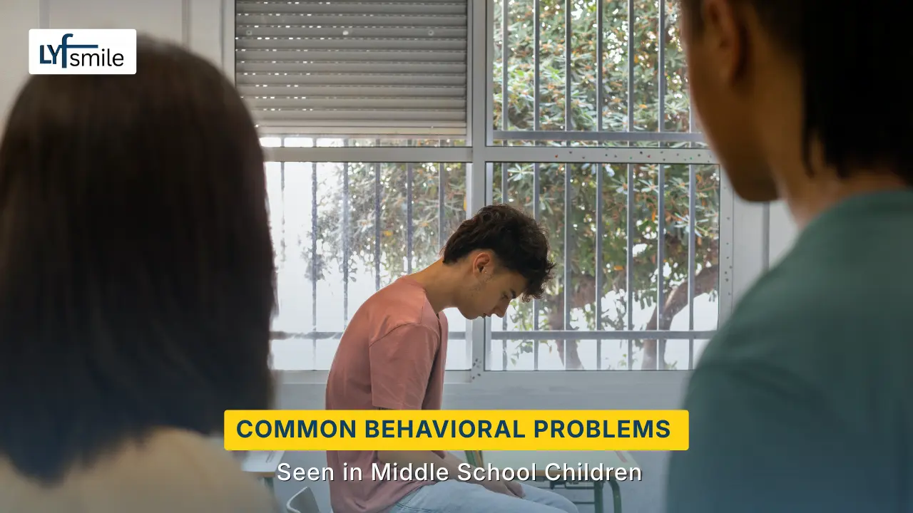 Middle school student showing anger, academic stress, and emotional withdrawal symptoms